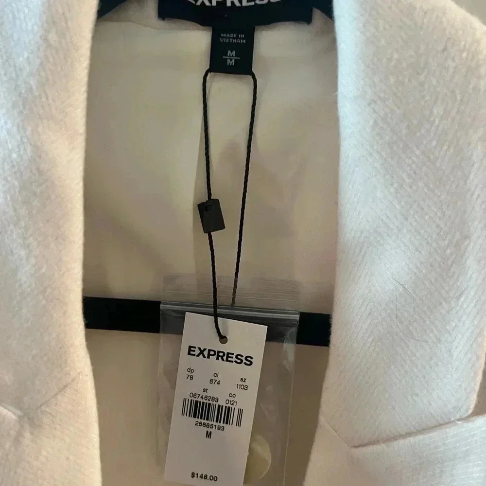 Nwt- Express Winter White Lined, Double Breasted … - image 3